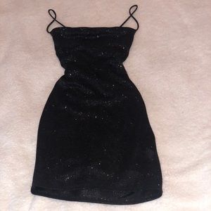 Sparkly black dress